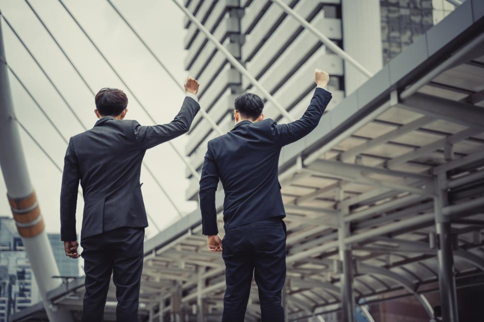 Free Image of Two businessman people achieving goals 