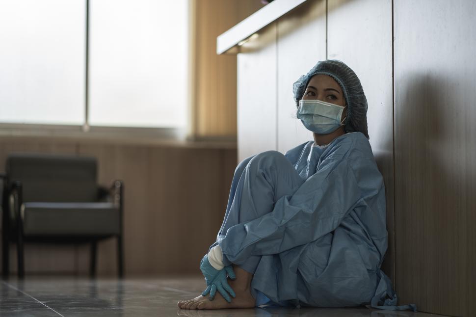Free Image of Stressed Health Care Worker 