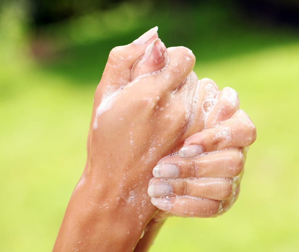 Free Image of Woman washing her hands 