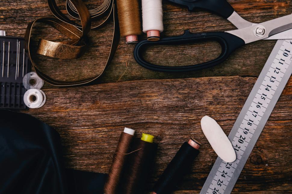 Free Image of Sewing background 