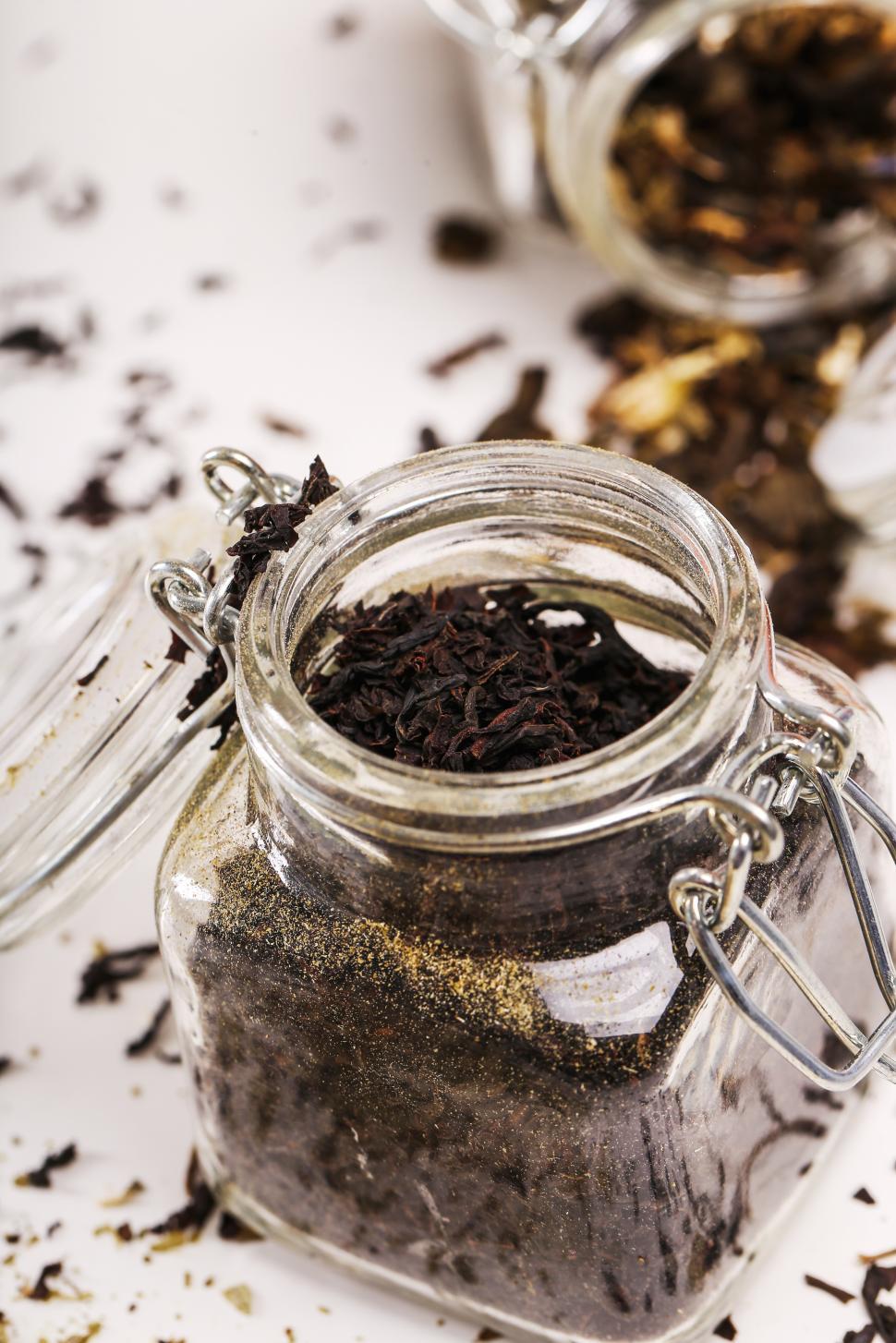 Free Image of Loose tea in a jar 