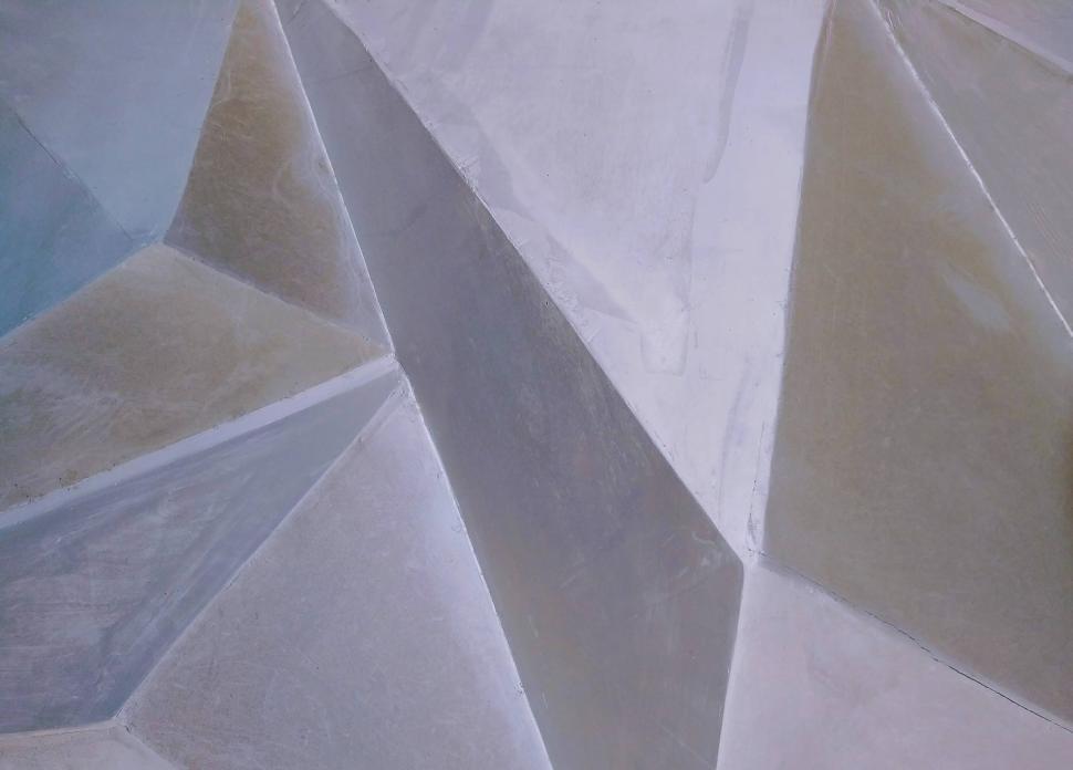 Free Image of Abstract architecture 3d metal wall  