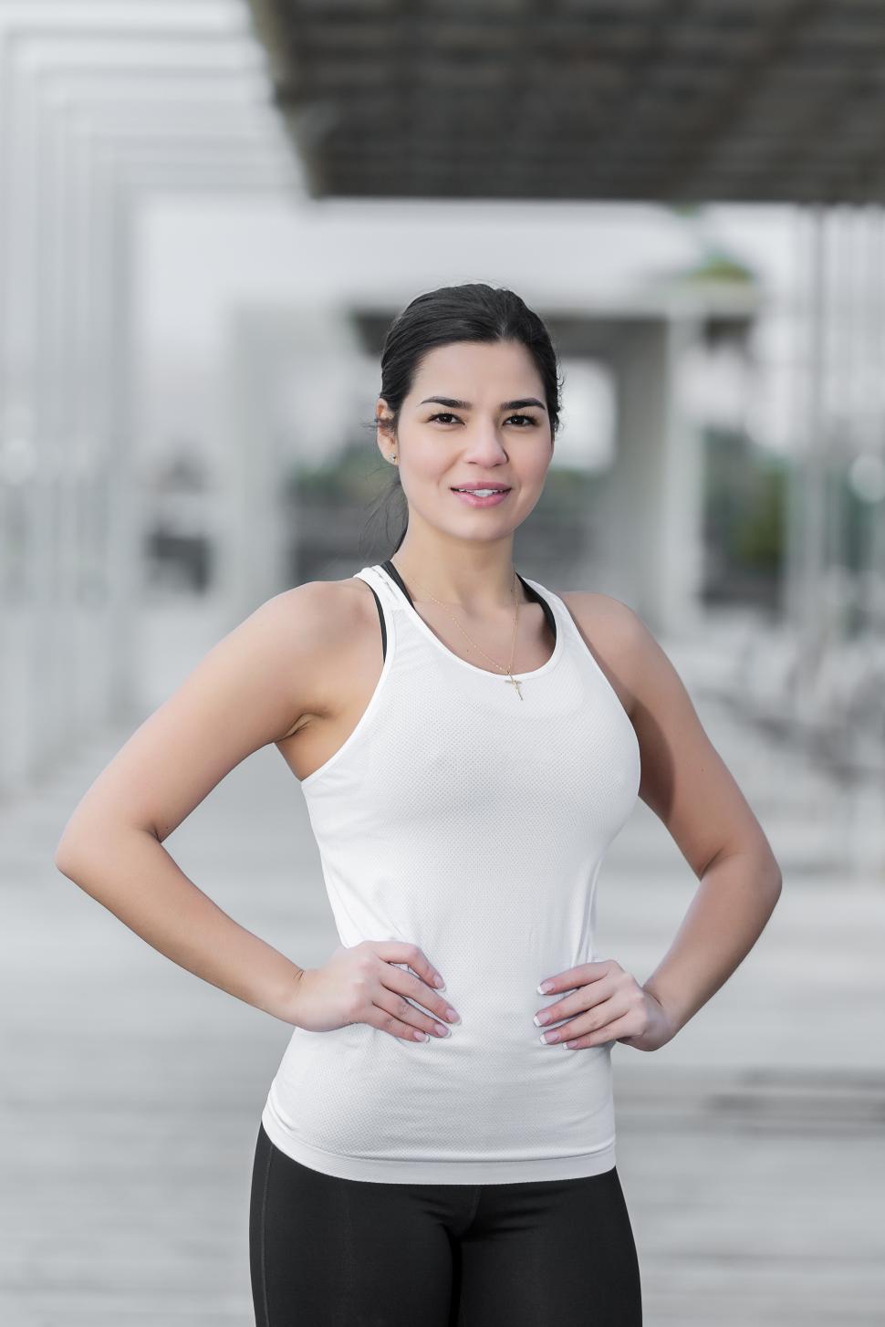 Free Image of Confident female trainer looking at camera 