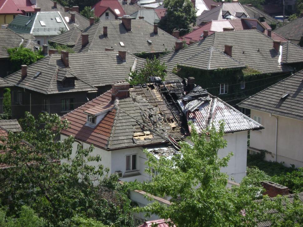 Free Image of House damaged by Fire 