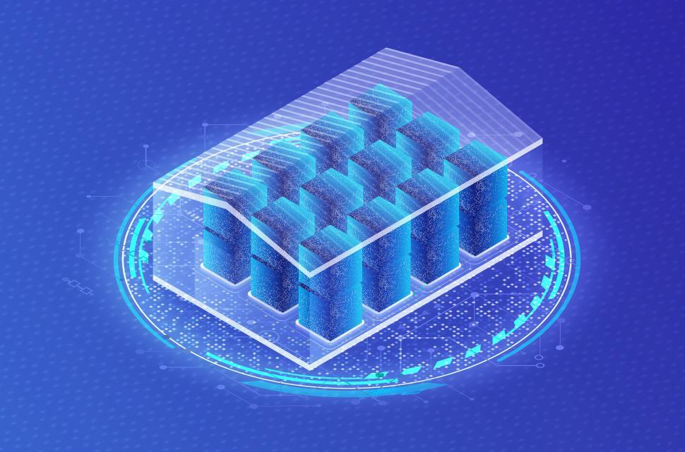 Free Image of Databases - Data Warehouse Concept - Illustration 