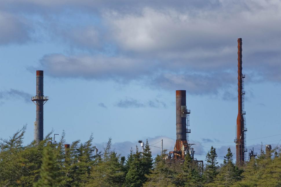 Free Image of Three smoke stacks 