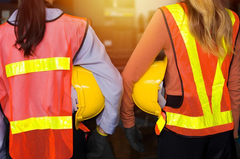 Free Image of Woman in safety gear at the factory 
