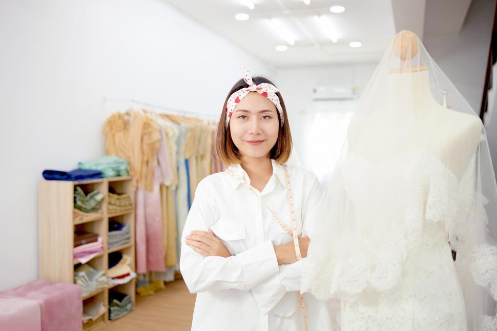 Free Image of Small business owner working in a tailor shop 