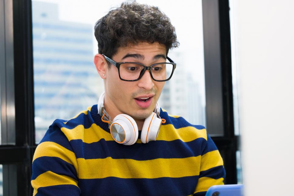 Free Image of Young caucasian businessman in a casual sweater 