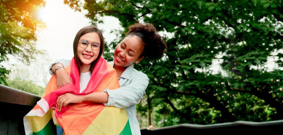 Free Image of Lesbian Couple Embrace Each Other 