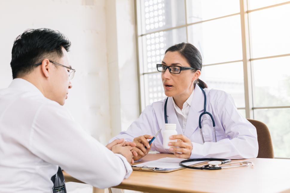 Free Image of Doctors recommend taking medication 