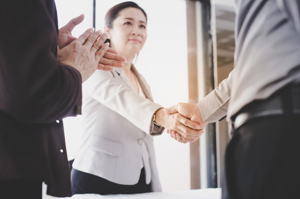 Free Image of Handshake after meeting 