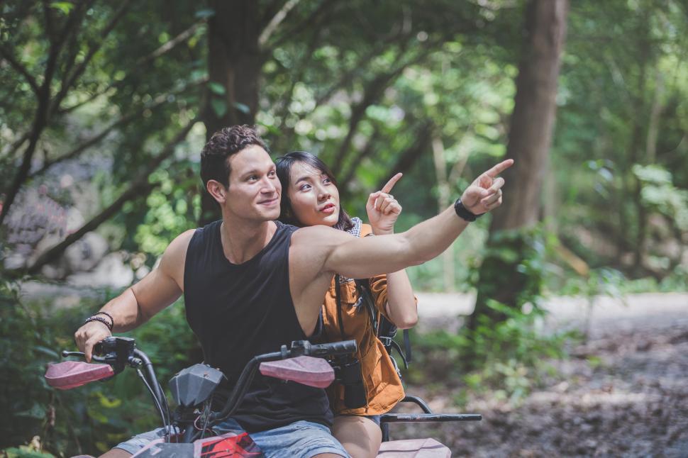 Free Image of Couple on an ATV 