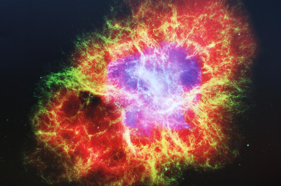 Free Image of Colorful Flower-Shaped Object in the Sky 