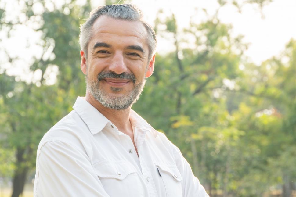 Free Image of Portrait of senior man smiling at the camera 