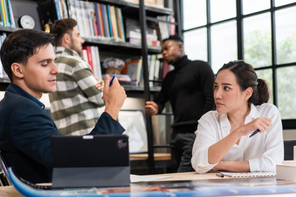 Free Image of Group of diverse architects and designers work together 