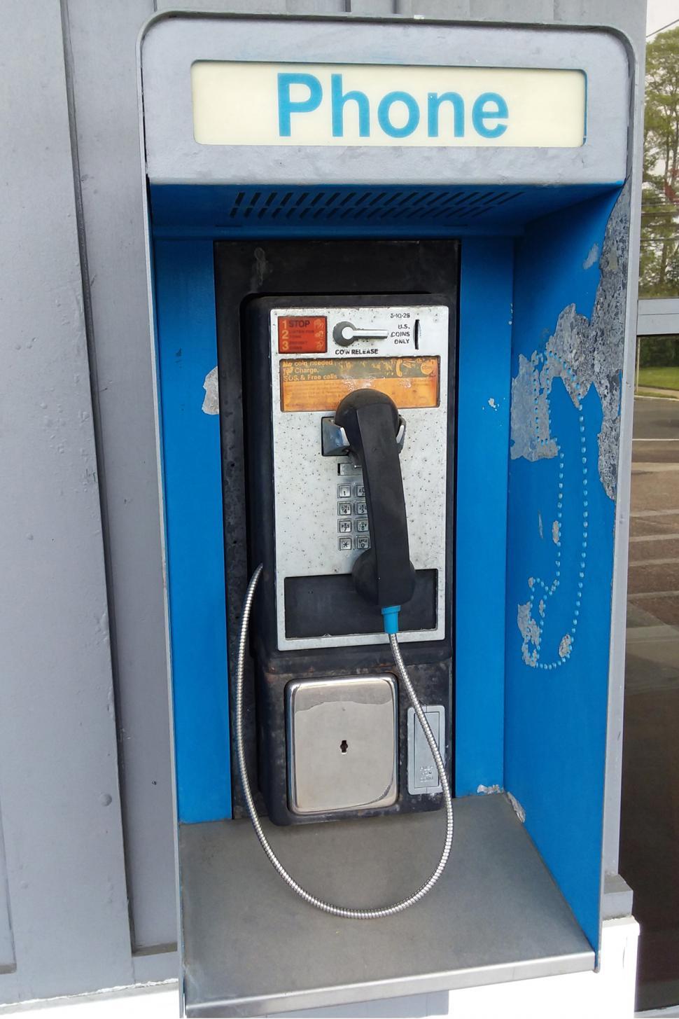 Free Image of Dilapidated Coin Operated Pay Phone 