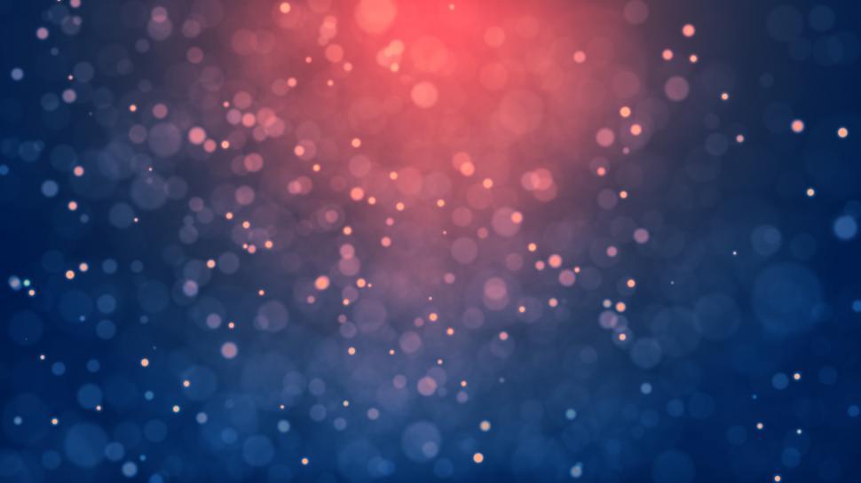 Free Image of Abstract particles background - central red light 
