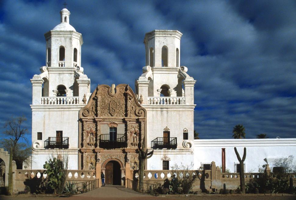 Free Image of Mission San Xavier del Bac near Tucson, Arizona 