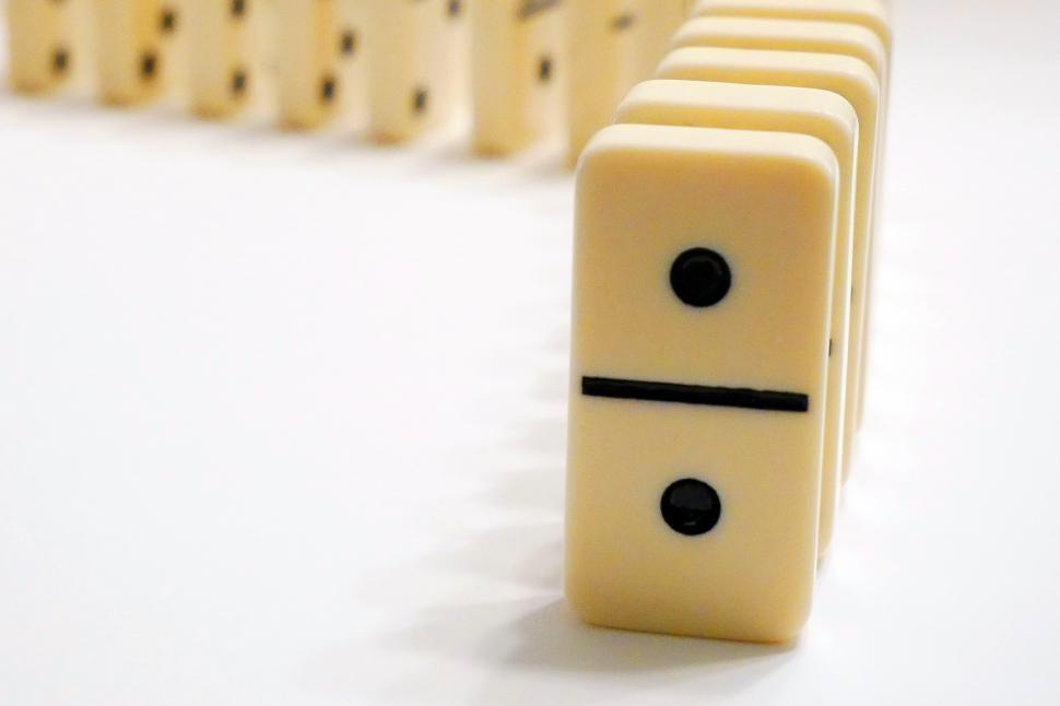 Free Image of Domino Tiles Set to Fall 