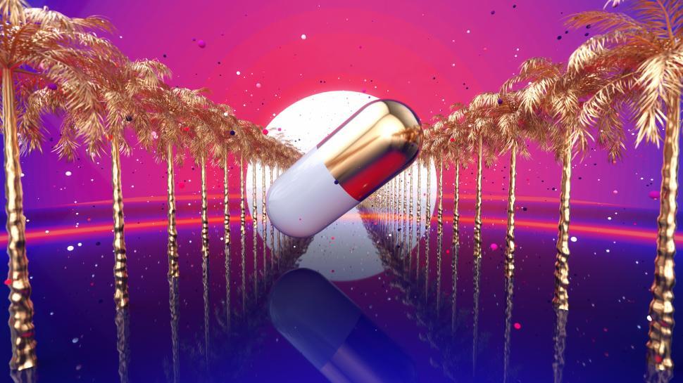 Free Image of Red pill  