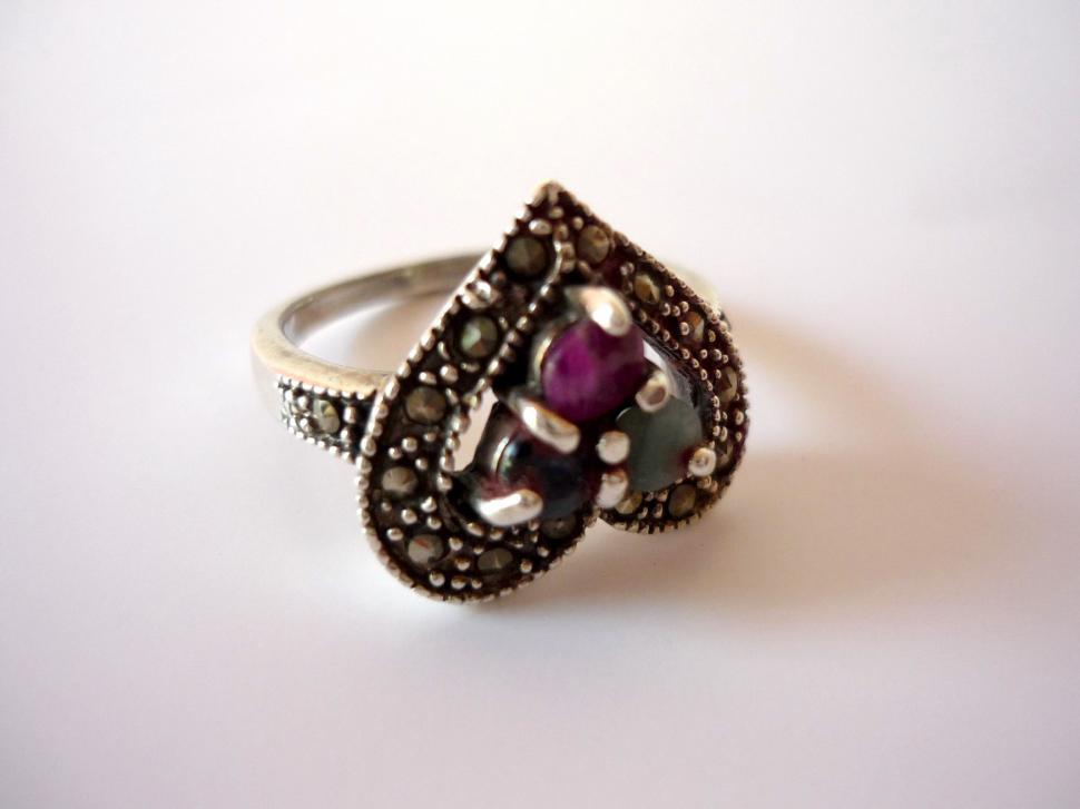 Free Image of Close Up of a Ring on White Surface 