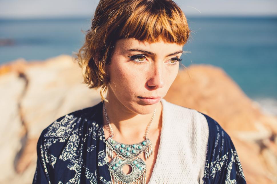 Free Image of boho model posing 