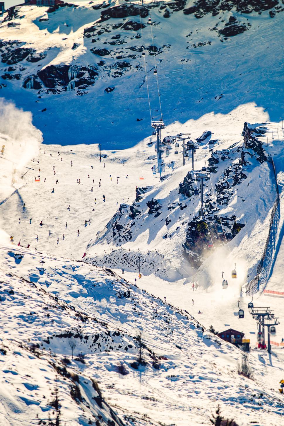 Free Image of Skiing at Sierra Nevada National Park, Spain 
