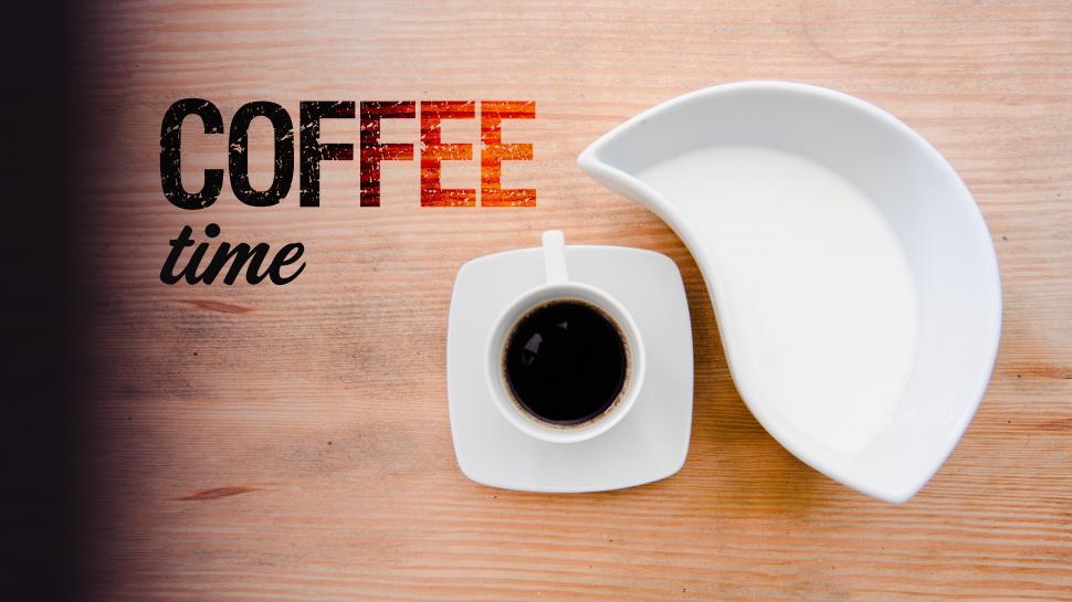 Free Image of modern and clean still life - coffee time 
