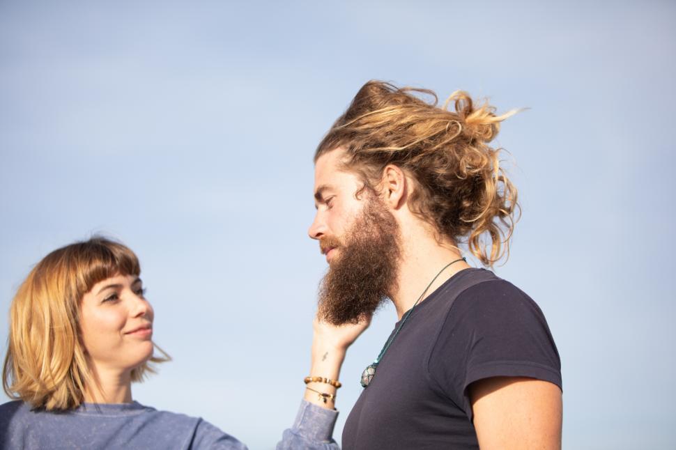 Free Image of boho couple road trip 