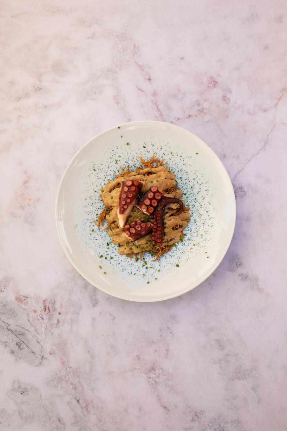 Free Image of mediterranean seafood cuisine modern still life 