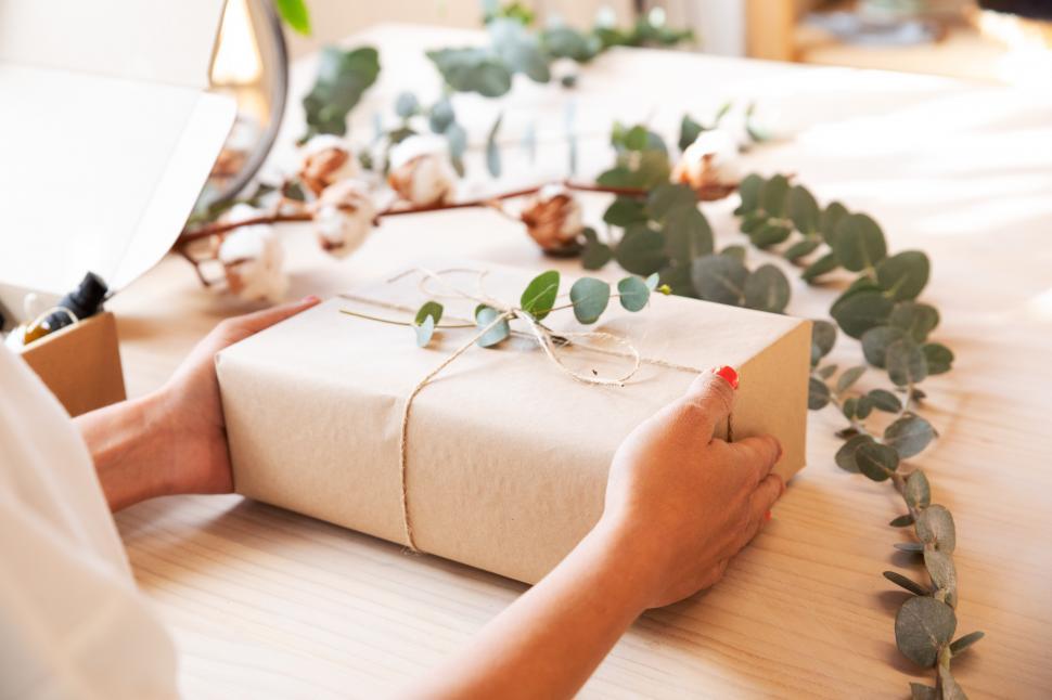 Free Image of beautiful handcraft packaging 