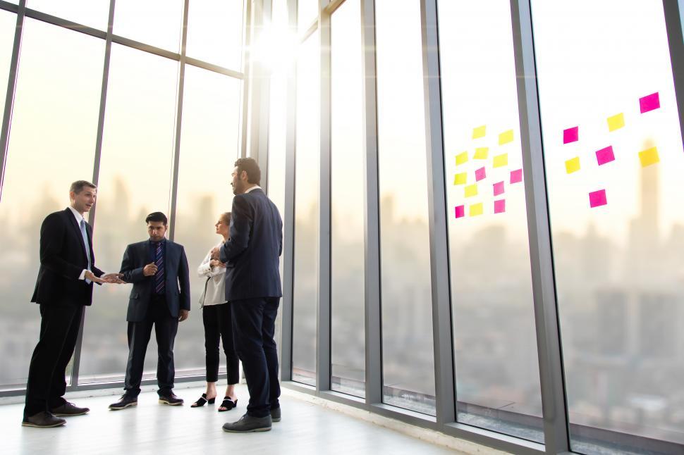 Free Image of Multiethnic Business people busy working together 