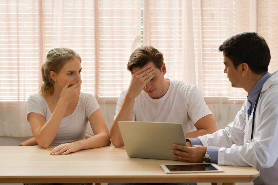 Free Image of Couple receive bad medical news 
