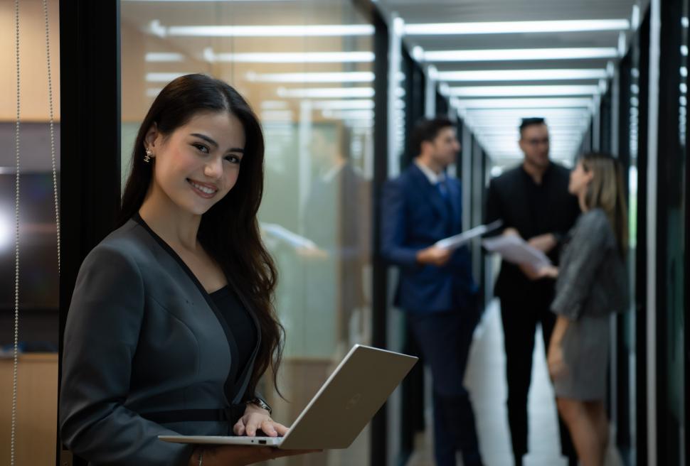 Free Image of Newly hired business person in the corridor of the conference room 