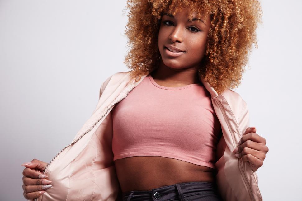 Free Image of dancing black woman in studio 