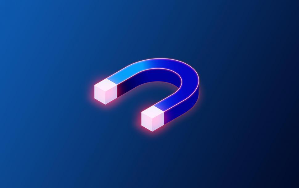 Free Image of Magnet Icon - 3D Illustration 