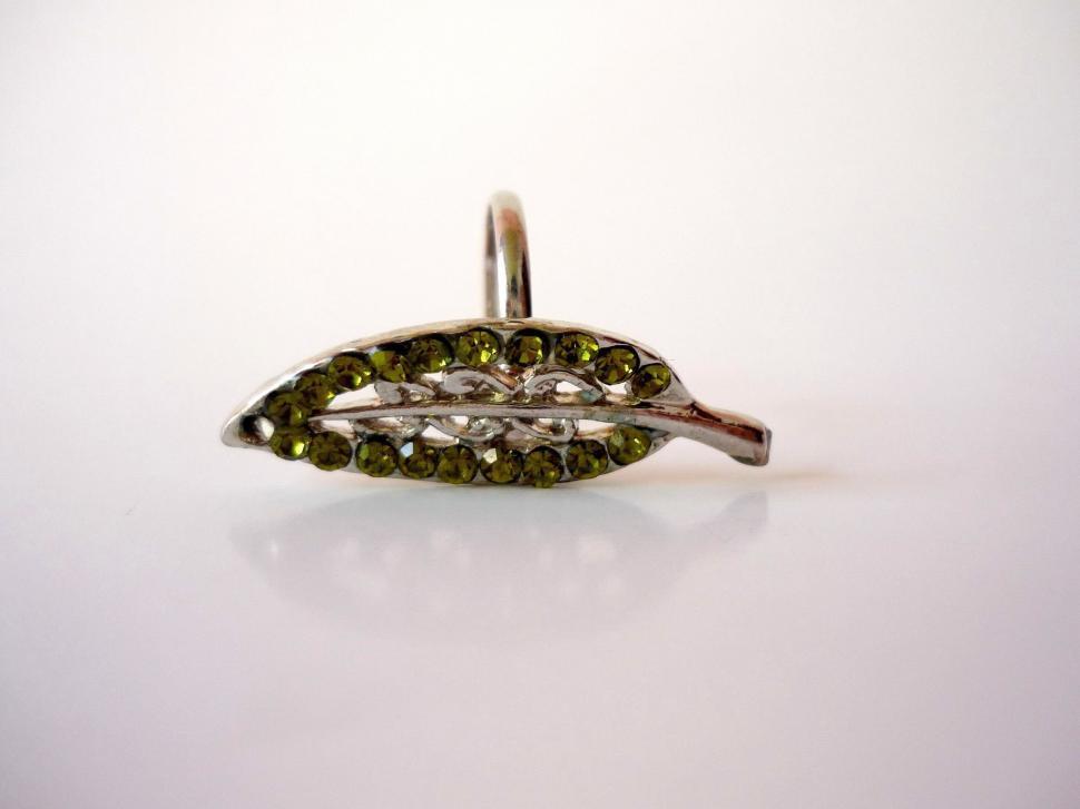 Free Image of Close Up of a Ring on a White Background 