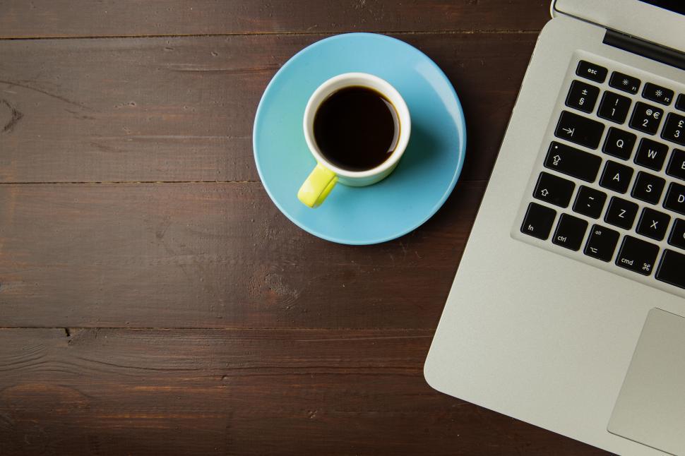 Free Image of Black Coffee at Desk Free Stock Photo 