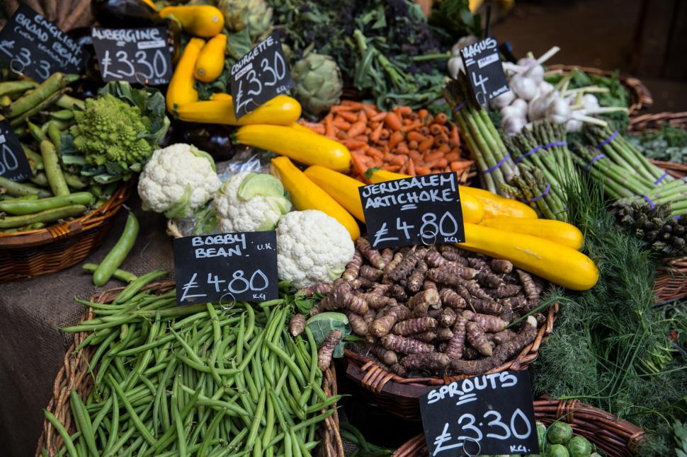 Free Image of Borough Market Vegetables Free Stock Photo 