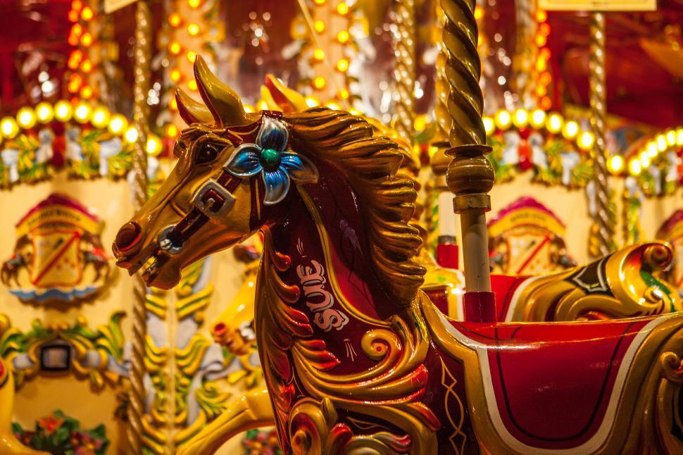 Free Image of Fairground Horse Free Stock Photo 