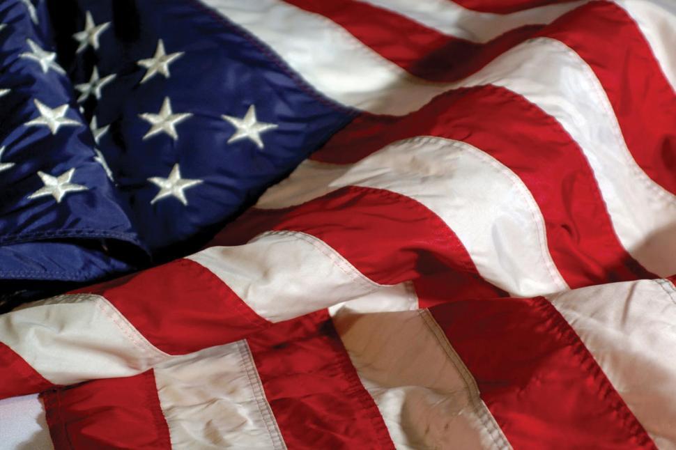 Free Image of American Flag on Bed 