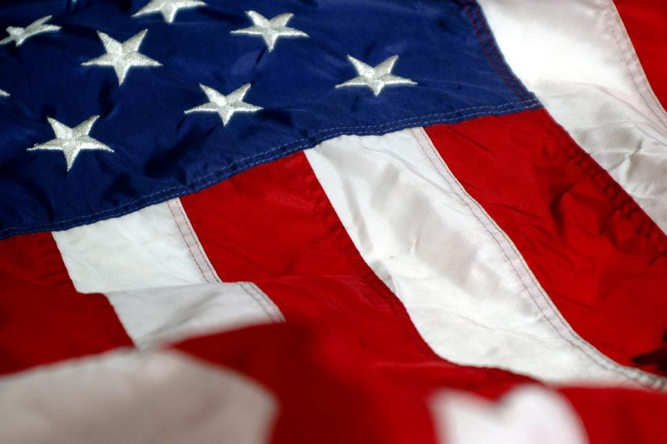 Free Image of Close Up of the American Flag 
