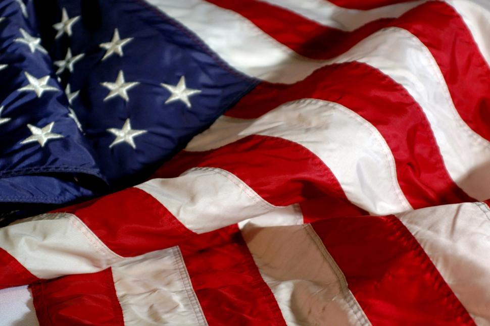 Free Image of American Flag on Bed 