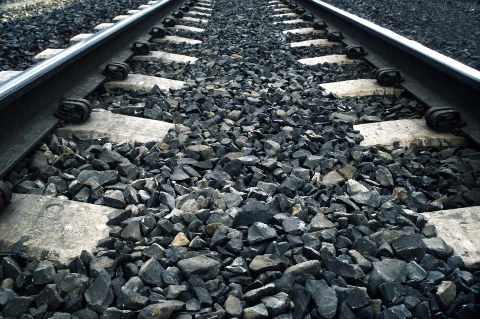 Free Image of Train Tracks on Solid Gravel  