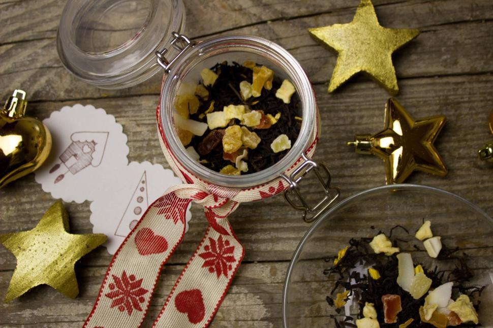 Free Image of A jar with food in it 