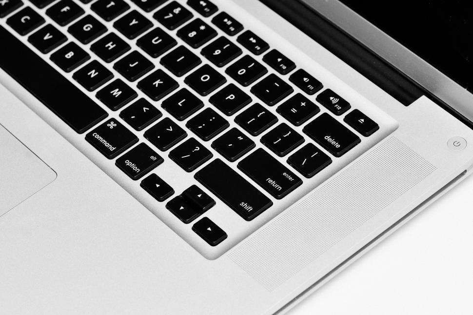 Free Image of A close up of a laptop 