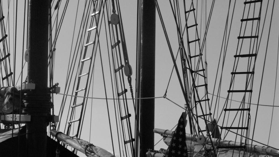 Free Image of Sailboat Rigging 