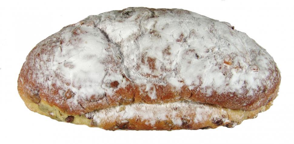 Free Image of Close Up of a Doughnut on a White Background 