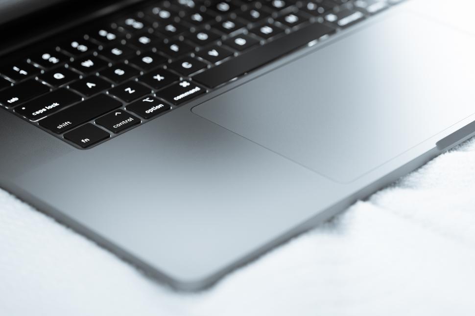 Free Image of A close up of a laptop 